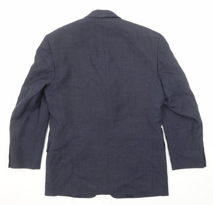 Mens UK Size 38 Harewood Regular Blue Suit Jacket
