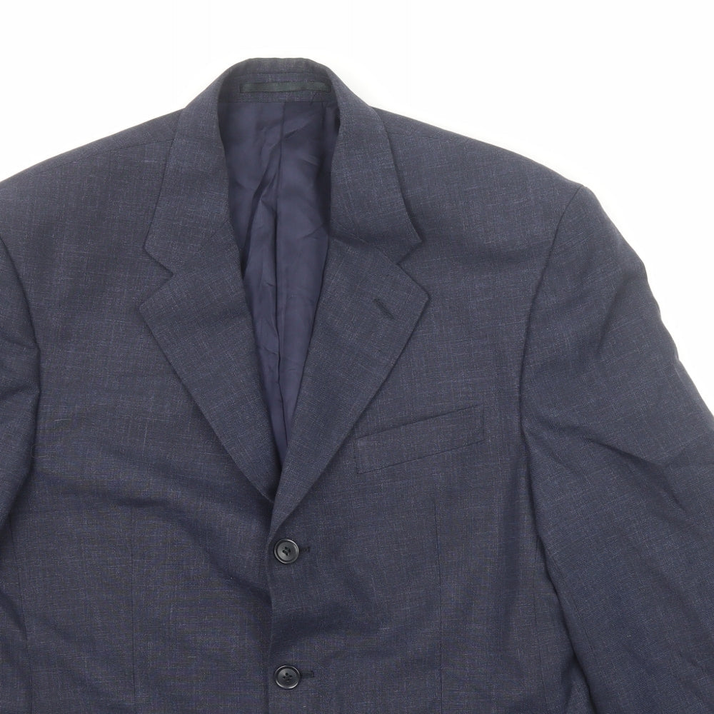 Mens UK Size 38 Harewood Regular Blue Suit Jacket