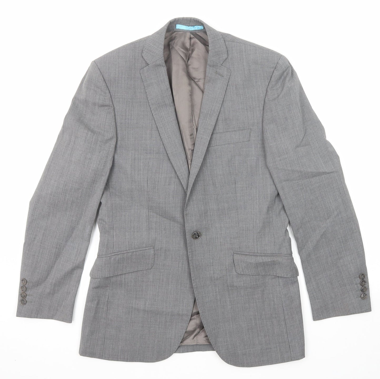 Mens UK Size 36 Burton Regular Grey Suit Jacket
