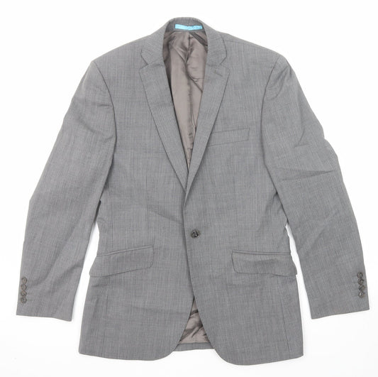 Mens UK Size 36 Burton Regular Grey Suit Jacket