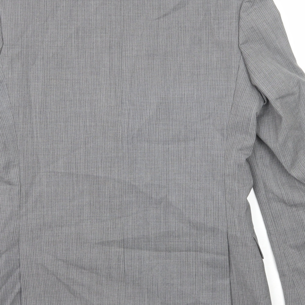 Mens UK Size 36 Burton Regular Grey Suit Jacket