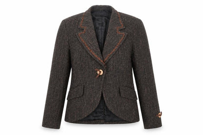 Sand Copenhagen Womens Black Jacket Blazer Size 12 Button