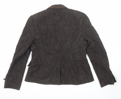 Sand Copenhagen Womens Black Jacket Blazer Size 12 Button