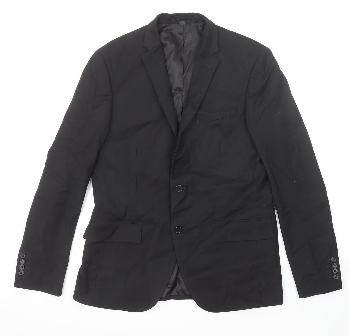Mens UK Size 40 Marks and Spencer Regular Black Suit Jacket