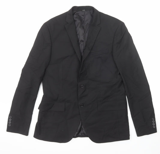 Mens UK Size 40 Marks and Spencer Regular Black Suit Jacket