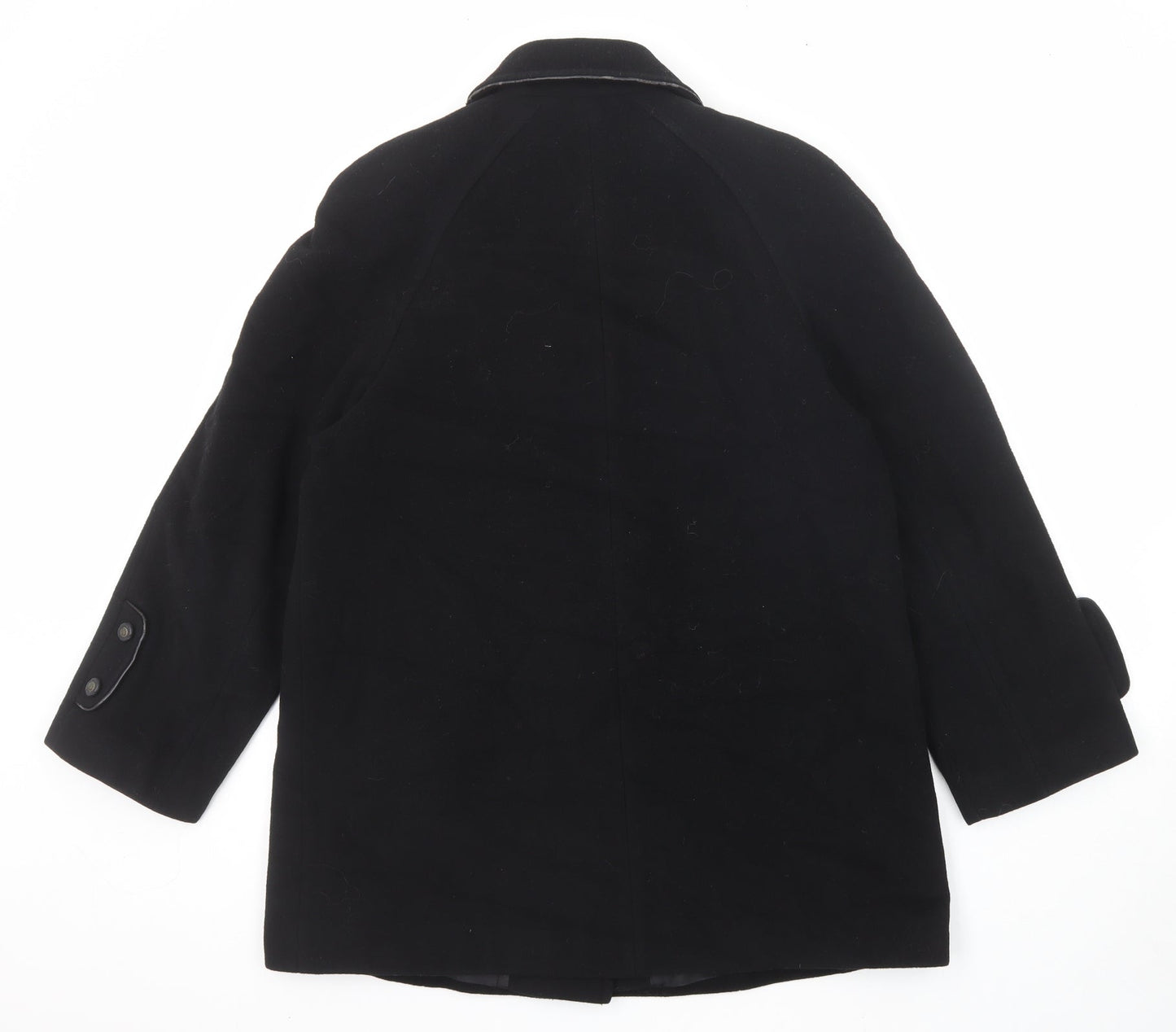 Lampert Womens Black Pea Coat Coat Size 10 Button