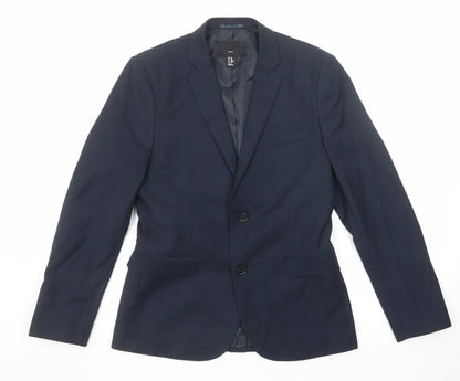 Mens UK Size 48 H&M Regular Blue Suit Jacket