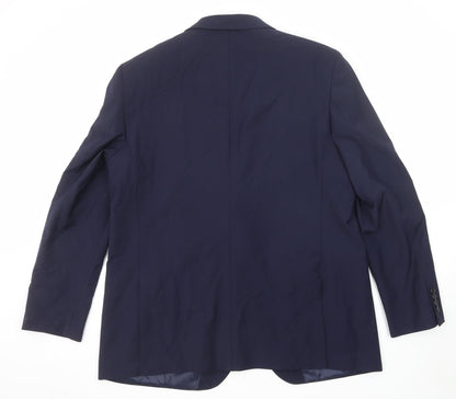 Mens UK Size 48 Marks and Spencer Regular Blue Suit Jacket