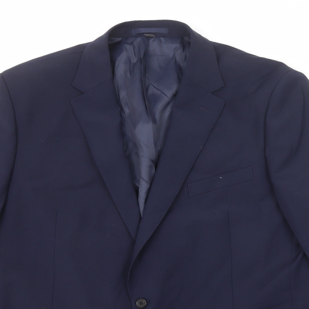 Mens UK Size 48 Marks and Spencer Regular Blue Suit Jacket