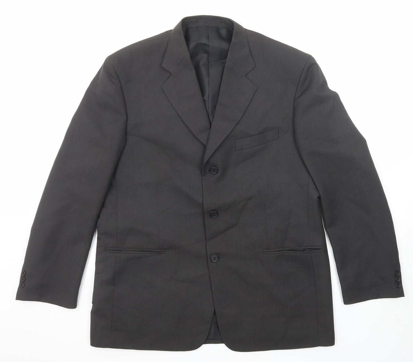 Mens UK Size 42 Savatini Regular Black Suit Jacket