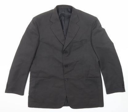 Mens UK Size 42 Savatini Regular Black Suit Jacket