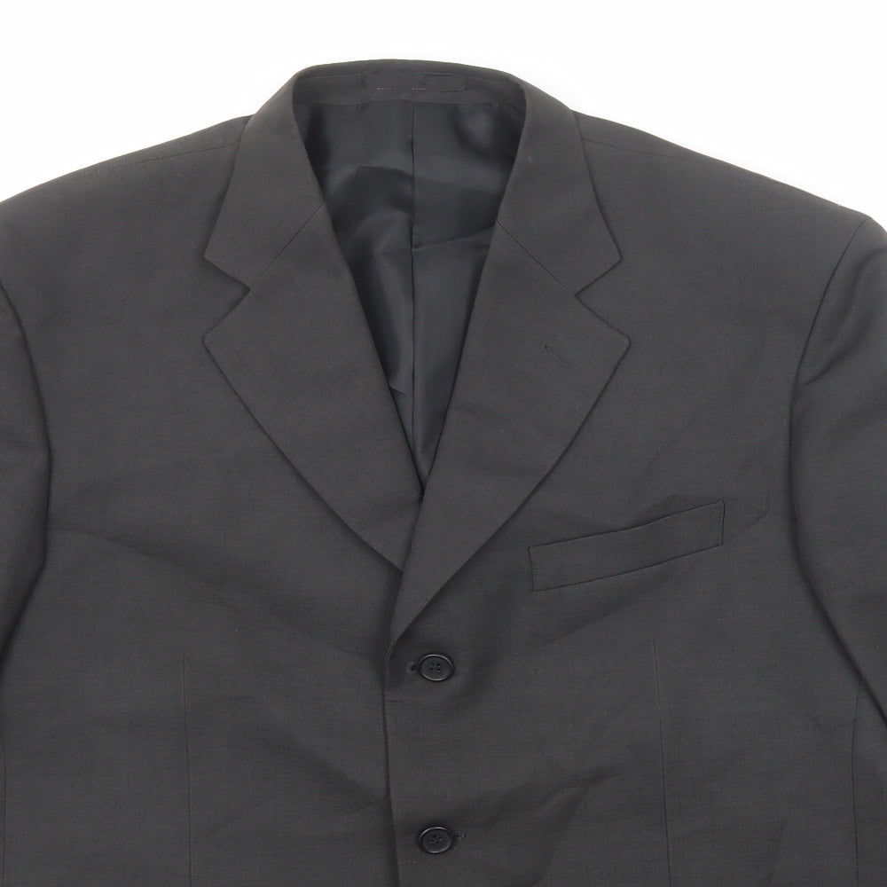 Mens UK Size 42 Savatini Regular Black Suit Jacket