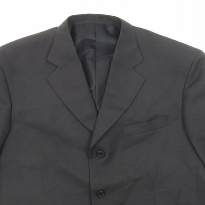Mens UK Size 42 Savatini Regular Black Suit Jacket