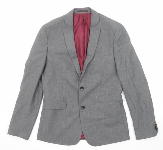 Mens UK Size 38 Marks and Spencer Regular Grey Suit Jacket