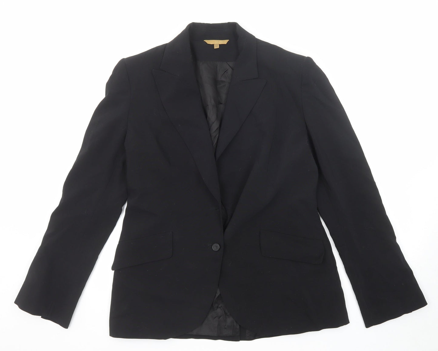 Hennes Womens Black Polyester Jacket Suit Jacket Size 14