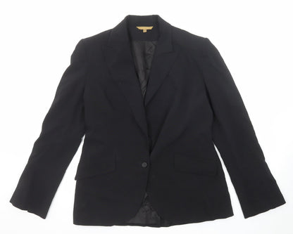 Hennes Womens Black Polyester Jacket Suit Jacket Size 14
