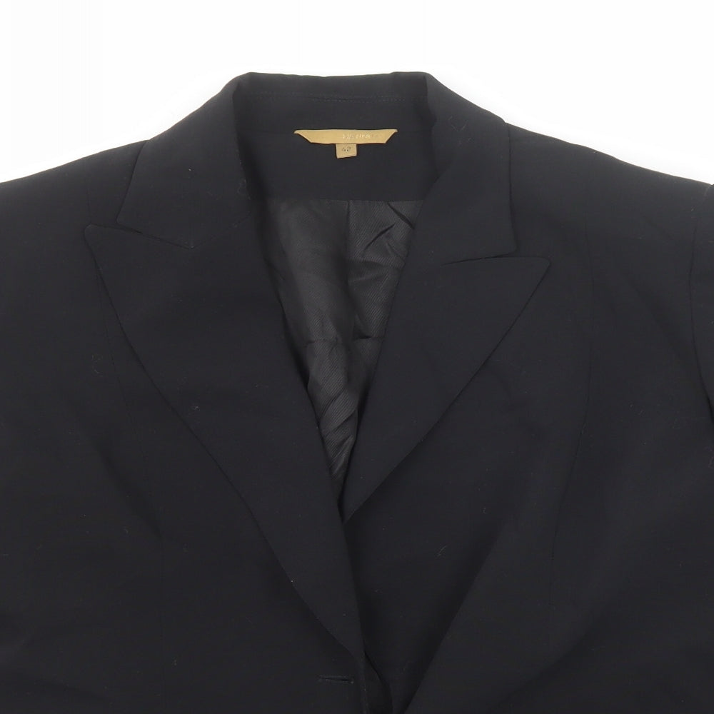 Hennes Womens Black Polyester Jacket Suit Jacket Size 14