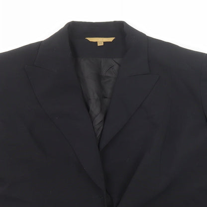 Hennes Womens Black Polyester Jacket Suit Jacket Size 14