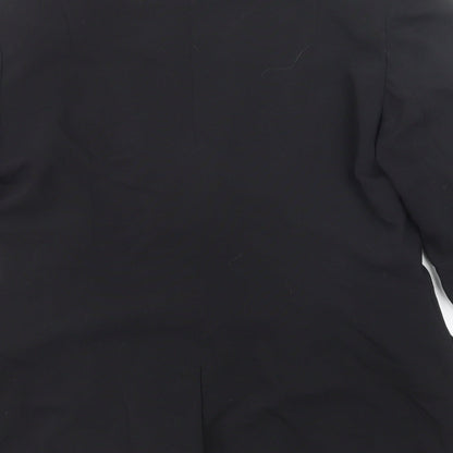 Hennes Womens Black Polyester Jacket Suit Jacket Size 14