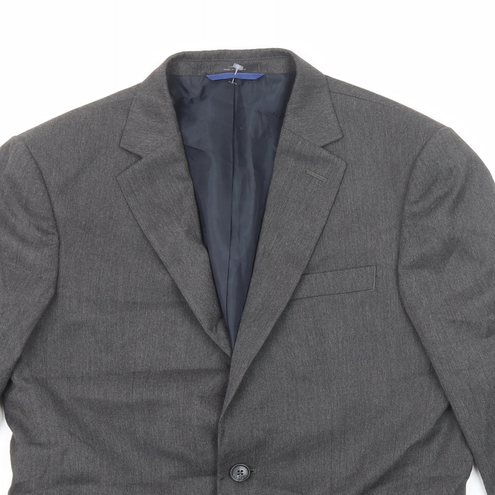 Mens UK Size 38 Marks and Spencer Regular Grey Suit Jacket