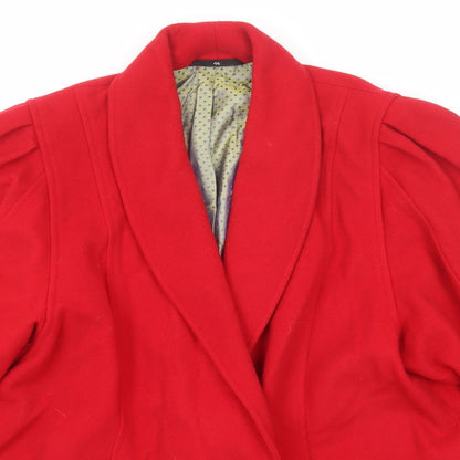 C&A Womens Red Jacket Size 14 Button