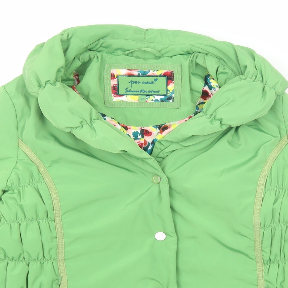 Womens UK Size 12 Per Una Green Jacket