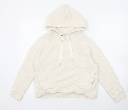 Womens UK Size S NEXT White Pullover Hoodie