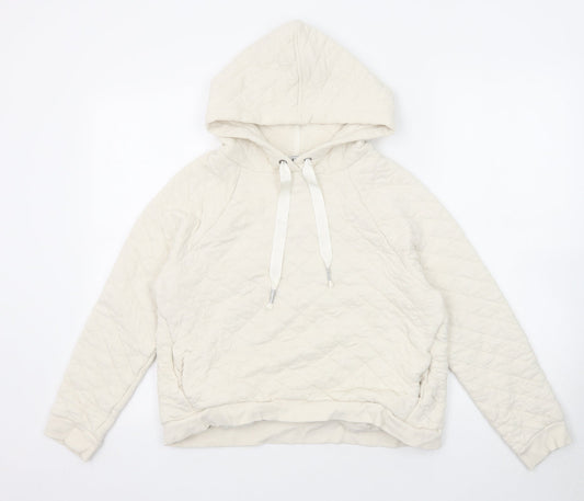 Womens UK Size S NEXT White Pullover Hoodie