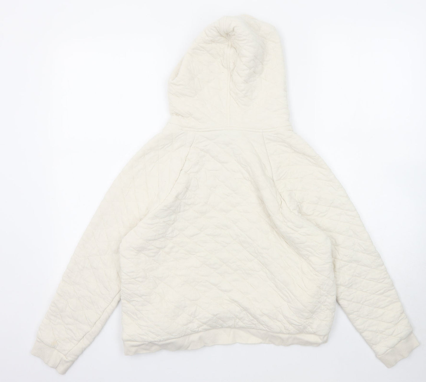 Womens UK Size S NEXT White Pullover Hoodie