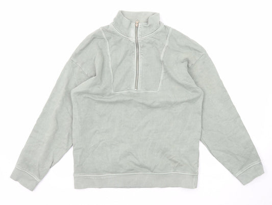 Womens UK Size 8 Marks and Spencer Green Pullover Sweatshirt