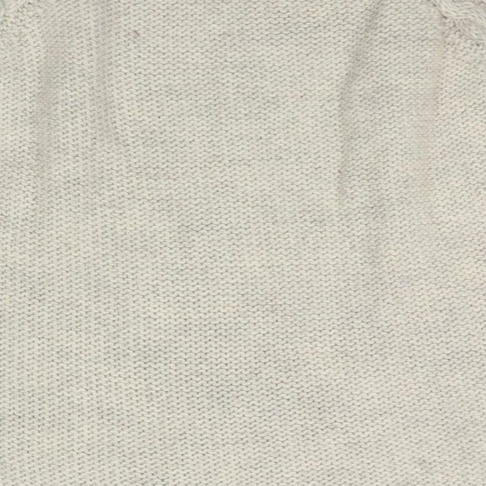 Zara Womens Beige Round Neck Acrylic Pullover Jumper Size M