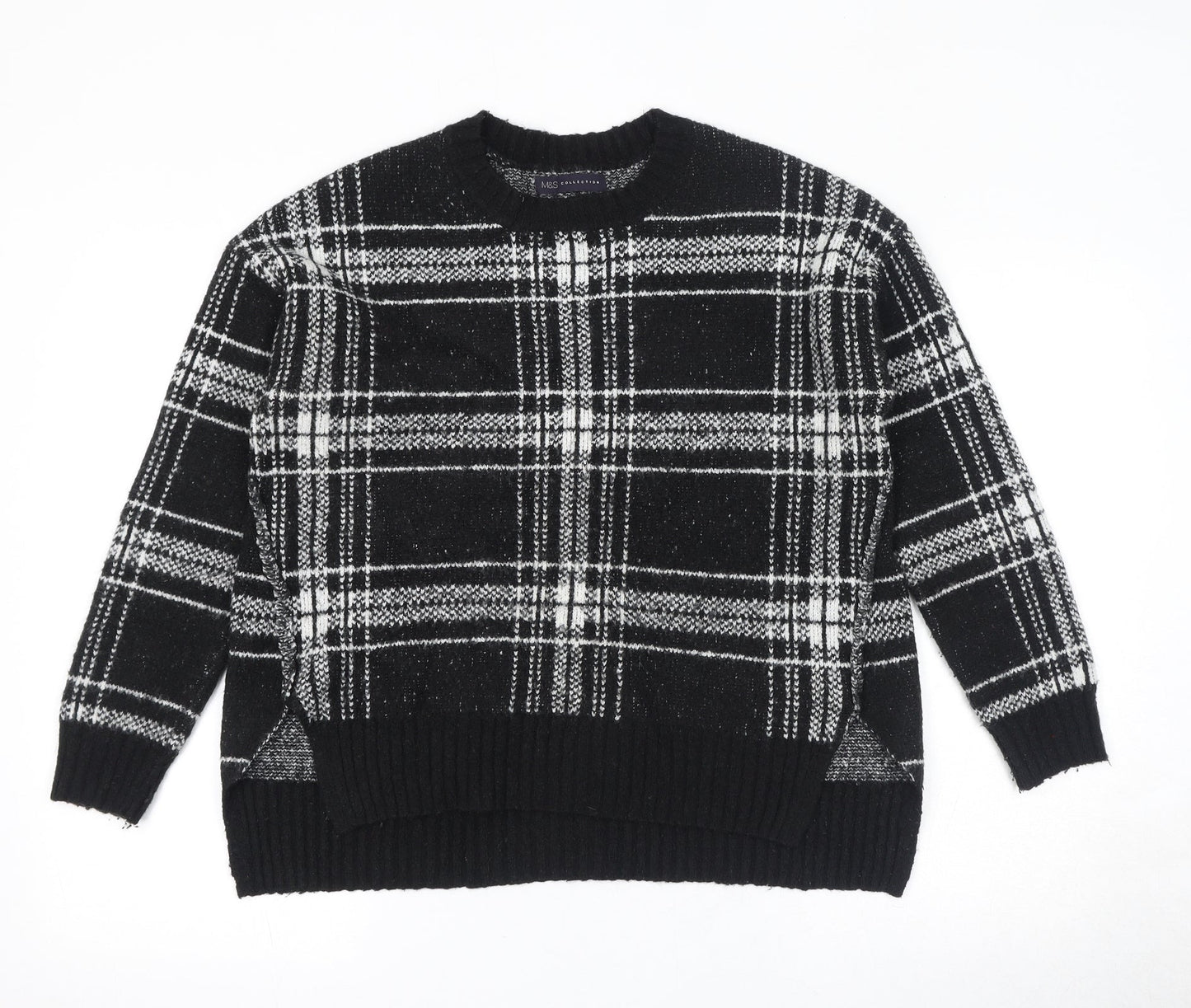 Womens UK Size M Marks and Spencer Black Pullover Jumper