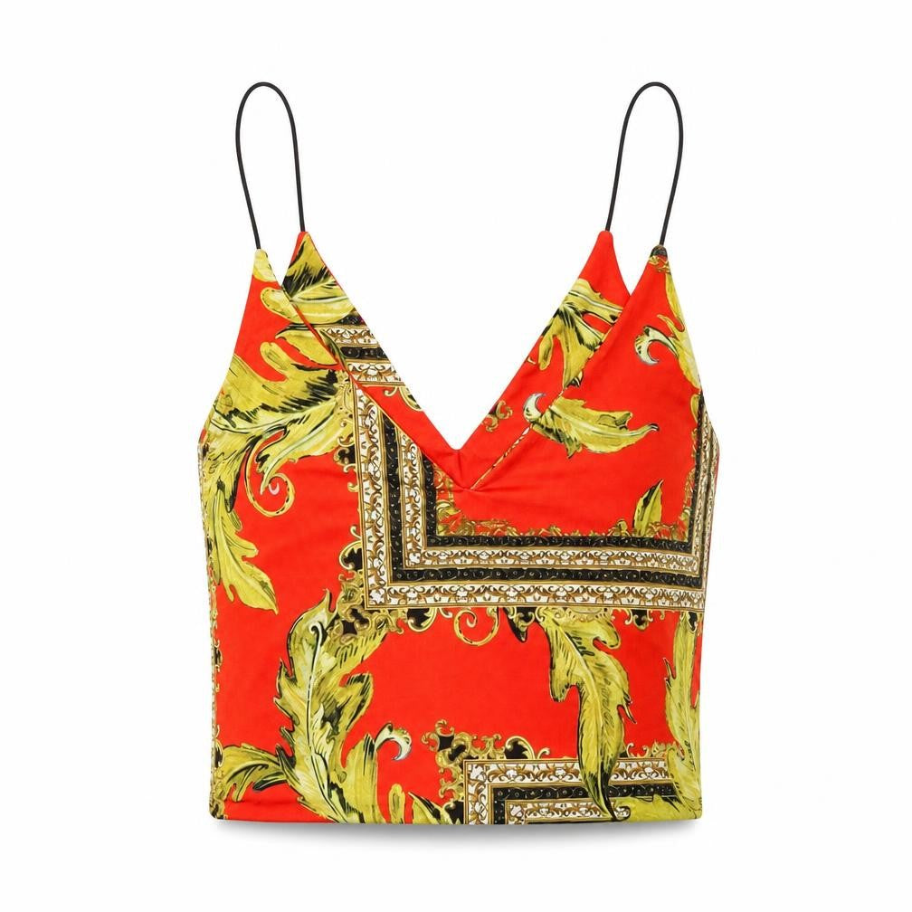 Womens UK Size S Urban renewal Red Cropped Tank