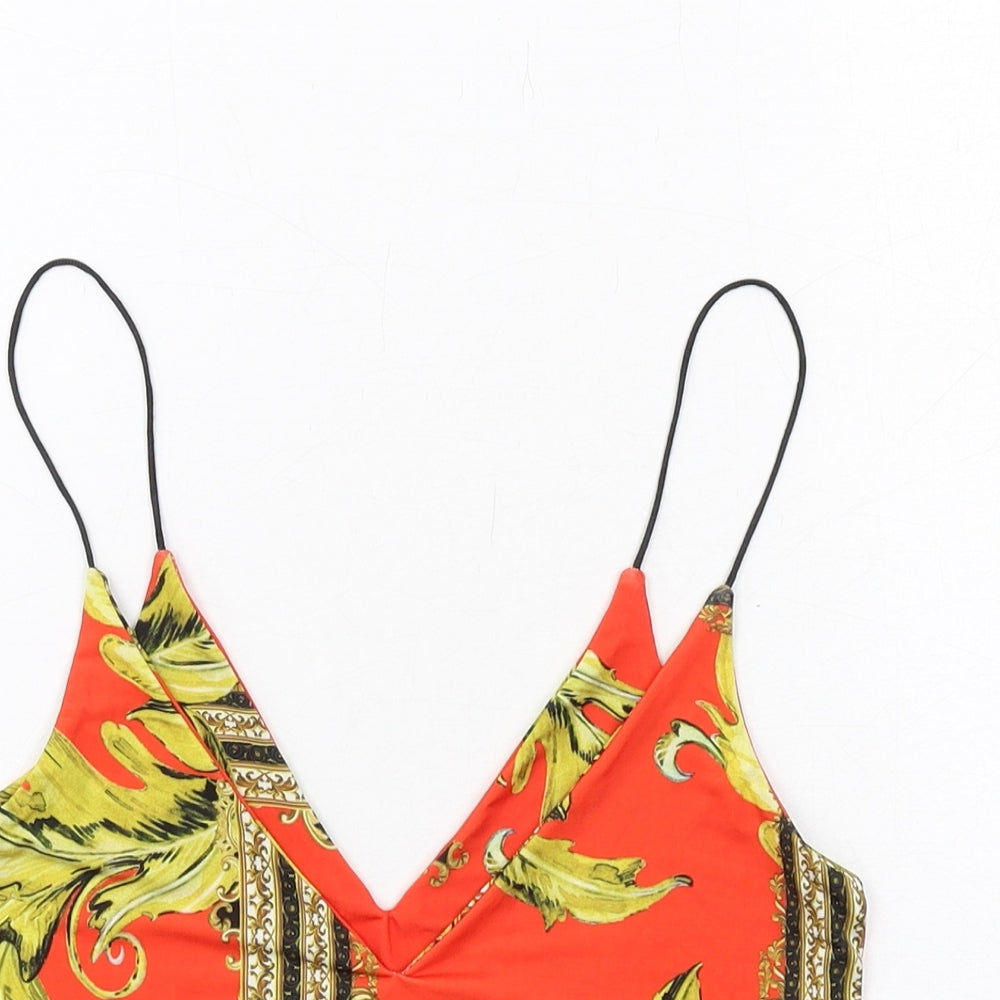 Womens UK Size S Urban renewal Red Cropped Tank