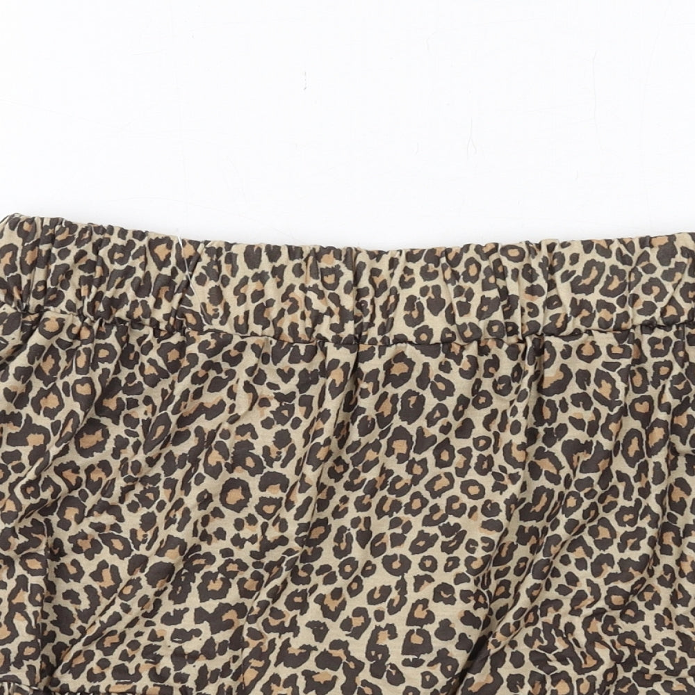 Nasty Gal Womens Brown Animal Print Polyester Tutu Skirt Size 6 - Leopard pattern