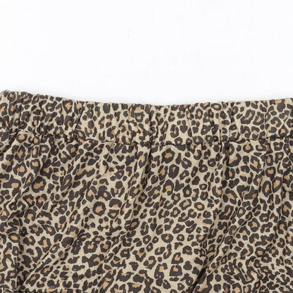 Nasty Gal Womens Brown Animal Print Polyester Tutu Skirt Size 6 - Leopard pattern