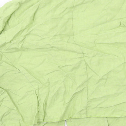 Per Una Womens Green Jacket Size 18 Button