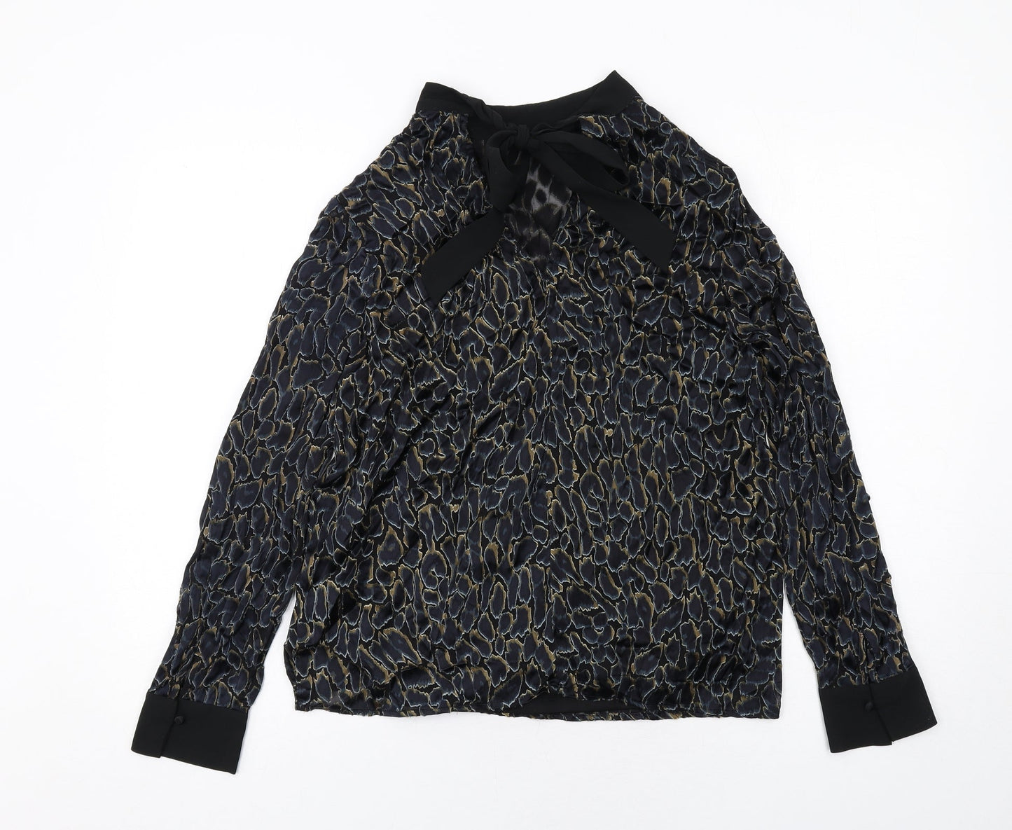 Womens UK Size 10 Per Una Black Basic Blouse