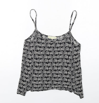 Womens UK Size S Staring at Stars Black Camisole Tank