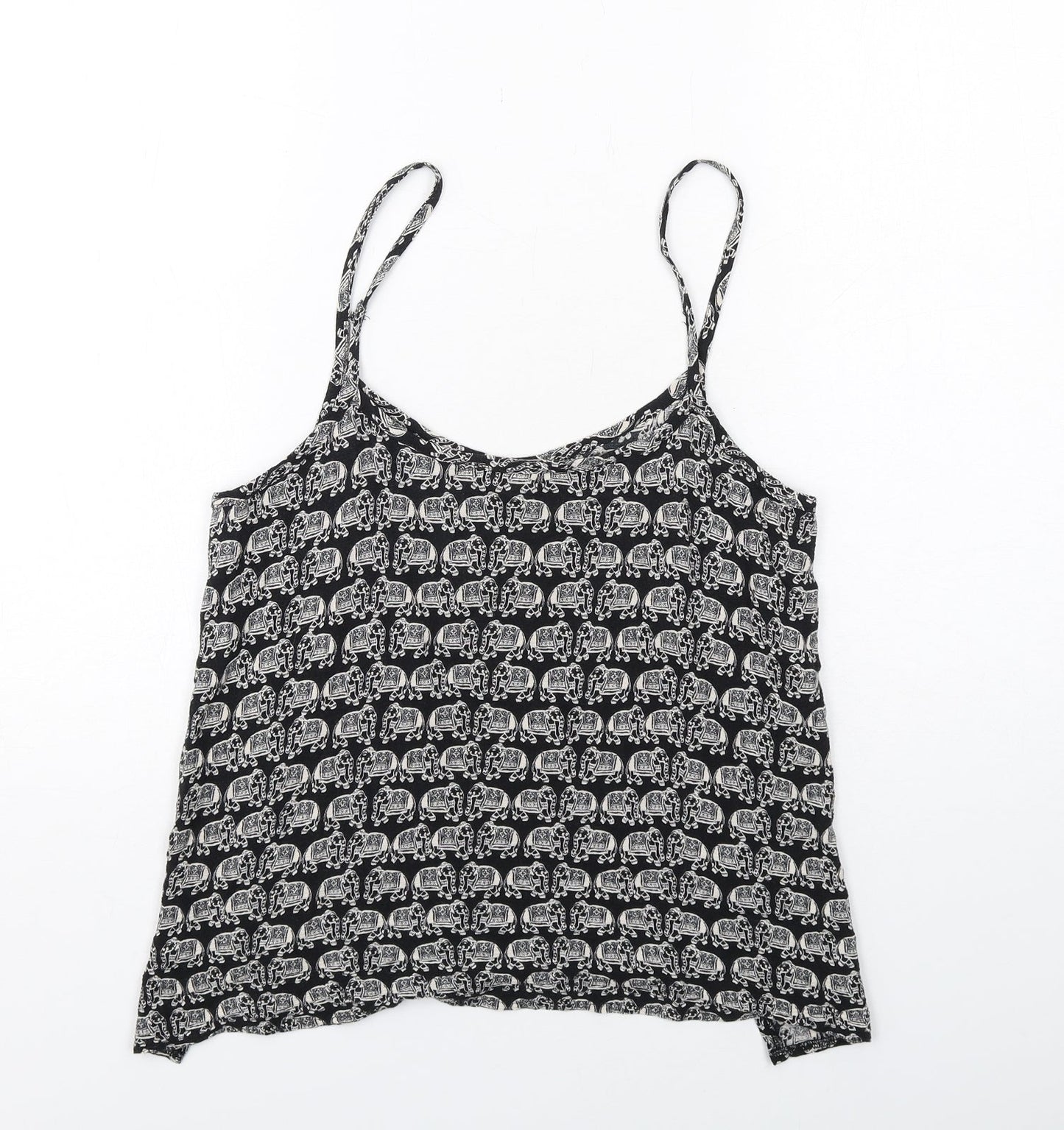Womens UK Size S Staring at Stars Black Camisole Tank