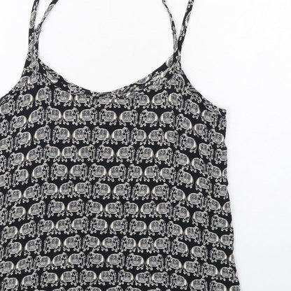 Womens UK Size S Staring at Stars Black Camisole Tank