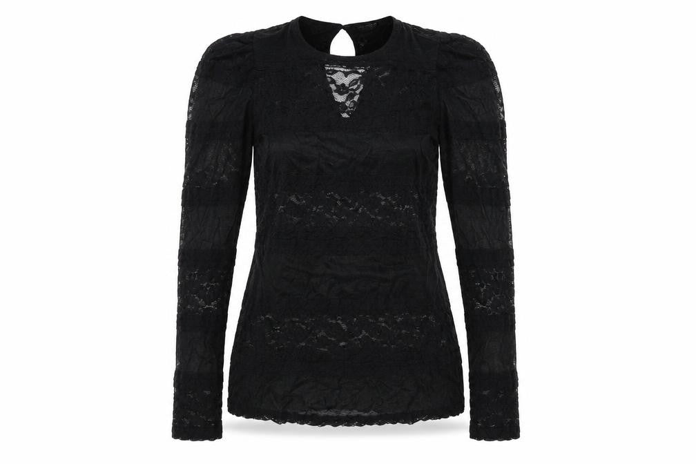 Womens UK Size S Zara Black Basic Blouse