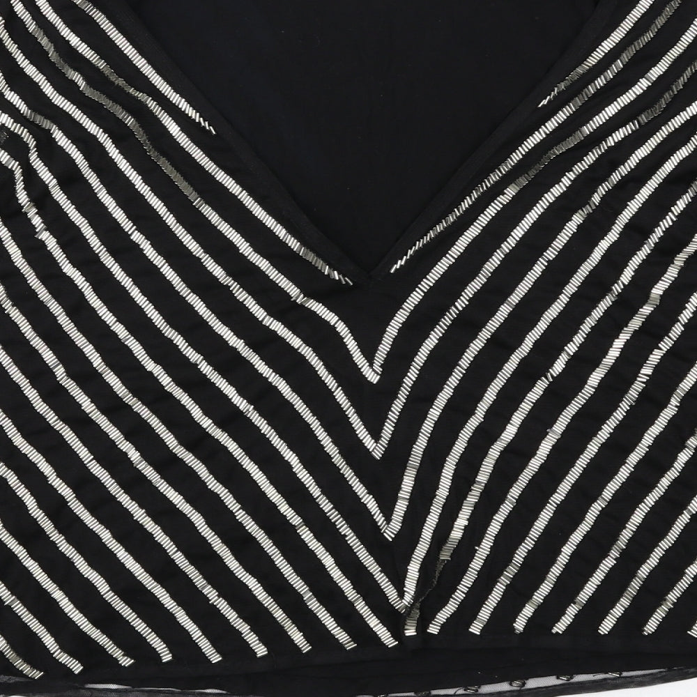 Womens UK Size 8 ASOS Black Basic Blouse