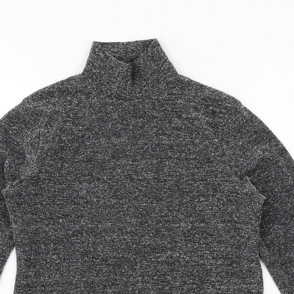 Womens UK Size 8 ASOS Grey Basic Blouse