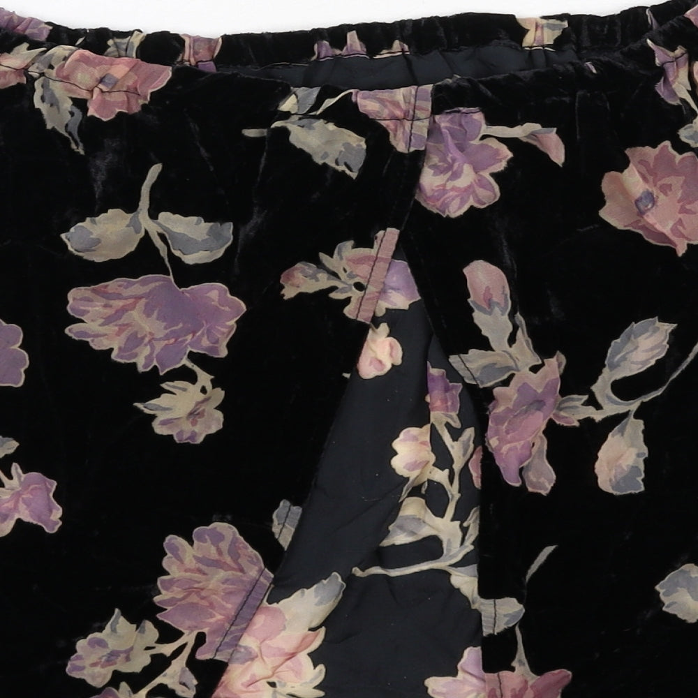 Womens UK Size S Staring at Stars Black Basic Blouse