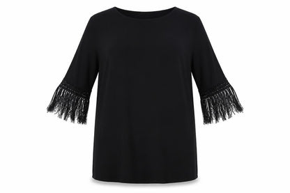 ASOS Womens Black Polyester A-Line Size 10 Round Neck Pullover