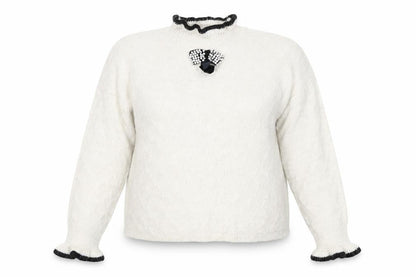 Womens UK Size L River Island Ivory Pullover Jumper