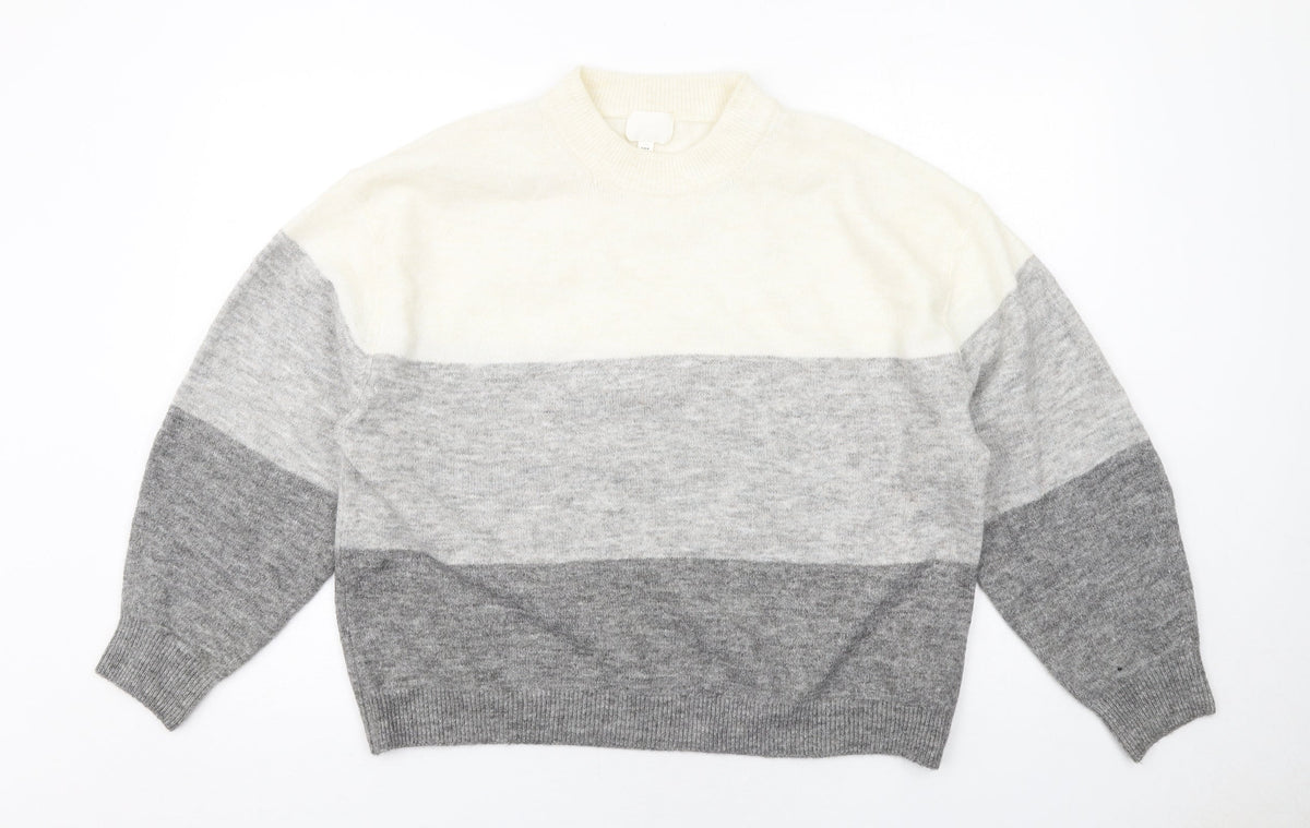 Womens UK Size M H&M Grey Pullover Jumper