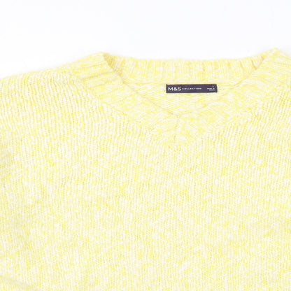 Womens UK Size L Marks and Spencer Yellow Pullover Jumper