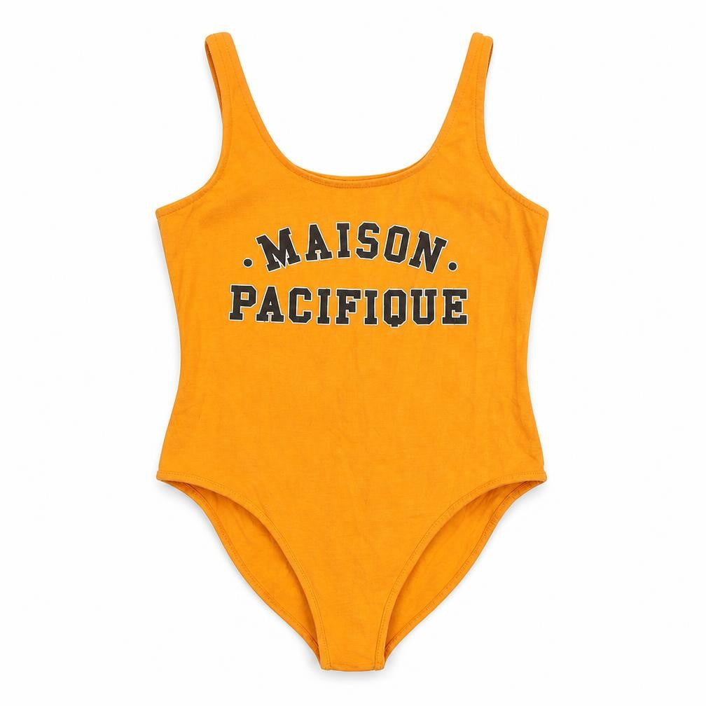 Womens UK Size 10 Topshop One-Piece Orange Bodysuit